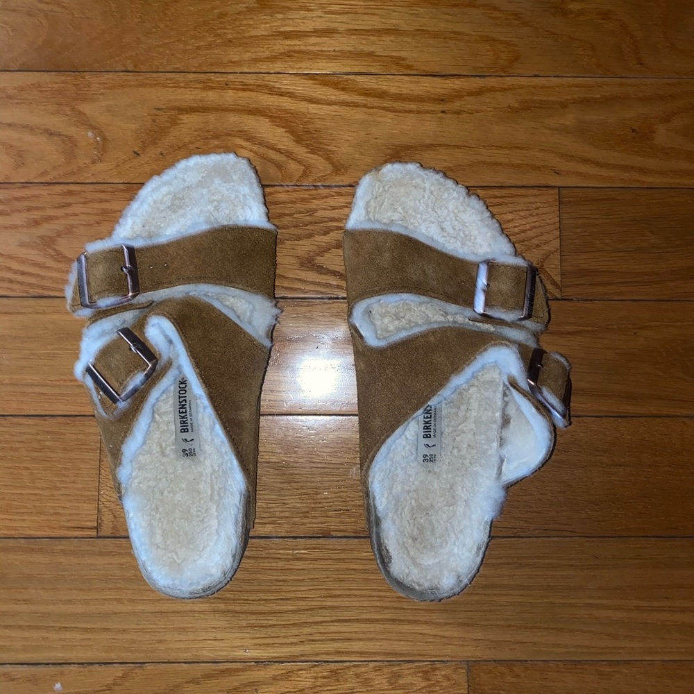 Fuzzy Birkenstock Sandals